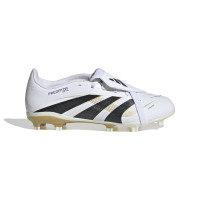adidas Predator League FT Gras / Kunstgras Voetbalschoenen (MG) Kids Wit Zwart Goud