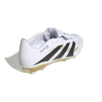 adidas Predator League FT Gras / Kunstgras Voetbalschoenen (MG) Kids Wit Zwart Goud