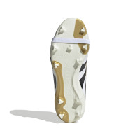 adidas Predator League FT Gras / Kunstgras Voetbalschoenen (MG) Kids Wit Zwart Goud