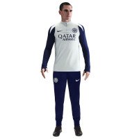 Nike Inter Milan Strike Trainingspak 1/4-Zip 2025-2026 Lichtgrijs Donkerblauw Wit
