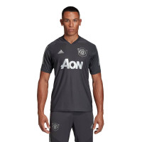 adidas Manchester United Trainingsshirt Europees 2019-2020 Zwart Zilver