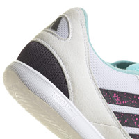 adidas Top Sala Competition II Chaussures de Foot en Salle (IN) Blanc Noir Turquoise Rose