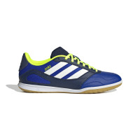 adidas Super Sala III Chaussures de Foot en Salle (IN) Bleu Bleu Foncé Blanc Néon Jaune