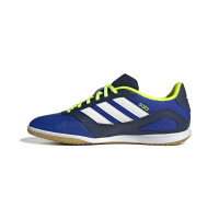 adidas Super Sala III Chaussures de Foot en Salle (IN) Bleu Bleu Foncé Blanc Néon Jaune