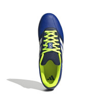 adidas Super Sala III Chaussures de Foot en Salle (IN) Bleu Bleu Foncé Blanc Néon Jaune
