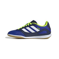 adidas Super Sala III Chaussures de Foot en Salle (IN) Enfants Bleu Bleu Foncé Blanc Néon Jaune