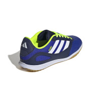 adidas Super Sala III Chaussures de Foot en Salle (IN) Enfants Bleu Bleu Foncé Blanc Néon Jaune