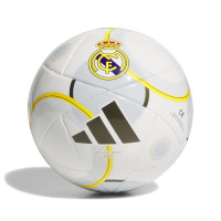 adidas Real Madrid Mini Ballon de Foot Taille 1 2025-2026 Blanc Doré Gris