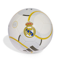 adidas Real Madrid Club Ballon de Foot Taille 5 2025-2026 Blanc Doré Gris