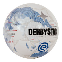 Derbystar Eredivisie Brillant Ballon de Foot Taille 5 2025-2026 Blanc Bleu Clair Noir