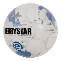 Derbystar Eredivisie Brillant Ballon de Foot Taille 5 2025-2026 Blanc Bleu Clair Noir