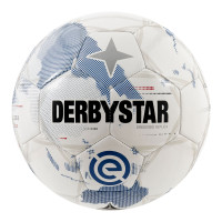Derbystar Eredivisie Replica Ballon de Foot Taille 5 2025-2026 Blanc Bleu Clair Noir