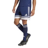adidas Squadra 25 Short de Foot Bleu Foncé Blanc