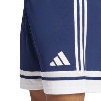 adidas Squadra 25 Short de Foot Bleu Foncé Blanc