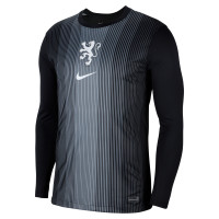 Nike Pays-Bas Lionnes Maillot de Gardien de But Manches Longues 2025-2027 Hommes Noir