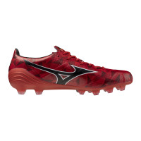 Mizuno Alpha II Japan Gras Voetbalschoenen (FG) Rood Zwart Zilver