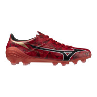 Mizuno Alpha II Japan Gras Voetbalschoenen (FG) Rood Zwart Zilver