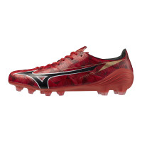 Mizuno Alpha II Japan Gras Voetbalschoenen (FG) Rood Zwart Zilver