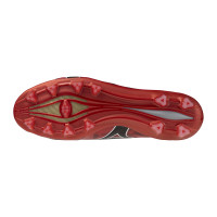 Mizuno Alpha II Japan Gras Voetbalschoenen (FG) Rood Zwart Zilver