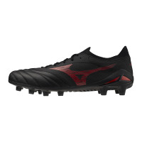 Mizuno Morelia Neo IV Beta Elite Gazon Naturel Chaussures de Foot (FG) Noir Rouge