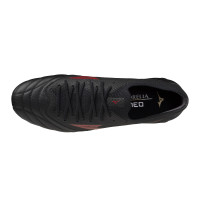 Mizuno Morelia Neo IV Beta Elite Gazon Naturel Chaussures de Foot (FG) Noir Rouge