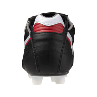 Mizuno Morelia II Japan Gazon Naturel Artificiel Chaussures de Foot (MG) Noir Blanc Rouge