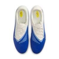 Nike Phantom 6 Low Academy Gras / Kunstgras Voetbalschoenen (MG) Wit Blauw Geel