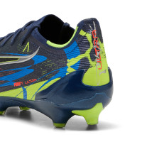 PUMA Ultra 6 Ultimate Dare To Gazon Naturel Chaussures de Foot (FG) Bleu Foncé Jaune Noir