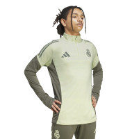adidas Real Madrid Trainingstrui 1/4-Zip 2025-2026 Lichtgroen Grijs