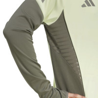 adidas Real Madrid Trainingstrui 1/4-Zip 2025-2026 Lichtgroen Grijs
