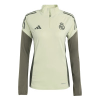 adidas Real Madrid Trainingstrui 1/4-Zip 2025-2026 Kids Lichtgroen Grijs