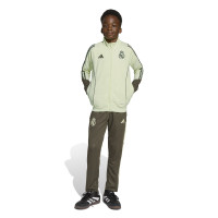 adidas Real Madrid Survêtement Full-Zip 2025-2026 Enfants Vert Clair Gris