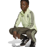 adidas Real Madrid Survêtement Full-Zip 2025-2026 Enfants Vert Clair Gris