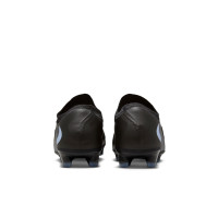 Nike Phantom 6 Low Pro Gras Voetbalschoenen (FG) Zwart Lichtblauw