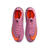 Nike Zoom Mercurial Vapor 16 Pro Gazon Naturel Chaussures de Foot (FG) Enfants Rose Rouge Vif Bleu Clair