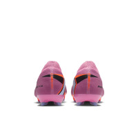 Nike Zoom Mercurial Vapor 16 Pro Gazon Naturel Chaussures de Foot (FG) Enfants Rose Rouge Vif Bleu Clair