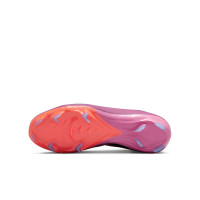 Nike Zoom Mercurial Vapor 16 Pro Gazon Naturel Chaussures de Foot (FG) Enfants Rose Rouge Vif Bleu Clair