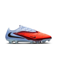 Nike Phantom 6 Low Elite Gras Voetbalschoenen (FG) Lichtblauw Felrood Zwart