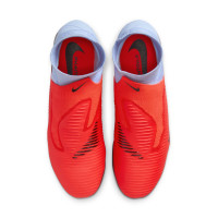 Nike Phantom 6 High Pro Gazon Naturel Chaussures de Foot (FG) Bleu Clair Rouge Vif Noir