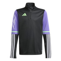 adidas F50 Trainingstrui 1/4-Zip Kids Zwart Paars