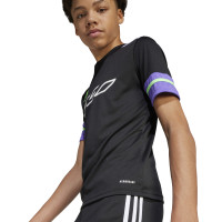 Chemise d'entraînement adidas F50 pour Enfants, noir, violet