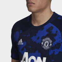 adidas Manchester United Thuis Pre Match Trainingsshirt 2019-2020 Donkerblauw