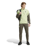 adidas Real Madrid Presentatie Trainingspak Full-Zip 2025-2026 Lichtgroen Grijs