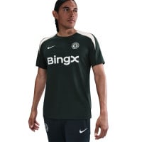 Nike Chelsea Strike Trainingsshirt 2025-2026 Donkergroen Wit