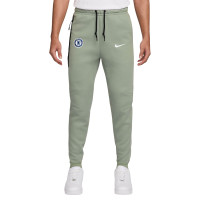 Nike Chelsea Tech Fleece Joggingbroek 2025-2026 Lichtgroen Groen