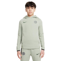 Nike Chelsea Tech Fleece Hoodie 2025-2026 Kids Lichtgroen Groen