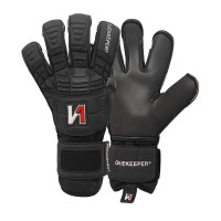 Onekeeper Solid Black Keepershandschoenen Kids Zwart