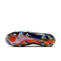 Nike Phantom 6 Low Elite Édition Limitée Gazon Naturel Chaussures de Foot (FG) Noir Turquoise Argenté