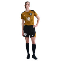 Nike Pays-Bas Lionnes Strike Short d'Entraînement 2025-2027 Femmes Noir Bronze Blanc