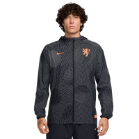 Nike Netherlands Orange Lioness Anthem Jack 2025-2027 pour homme Noir Orange